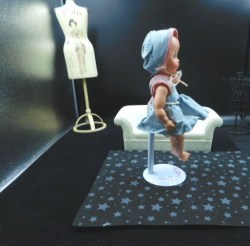 nurser 50s blue check side